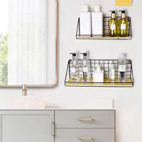 Estantes Creativos De Pared Colgantes Para Dormitorio Cestas De Almacenamiento De Hierro Organizador Para Artículos Domésticos - details 2
