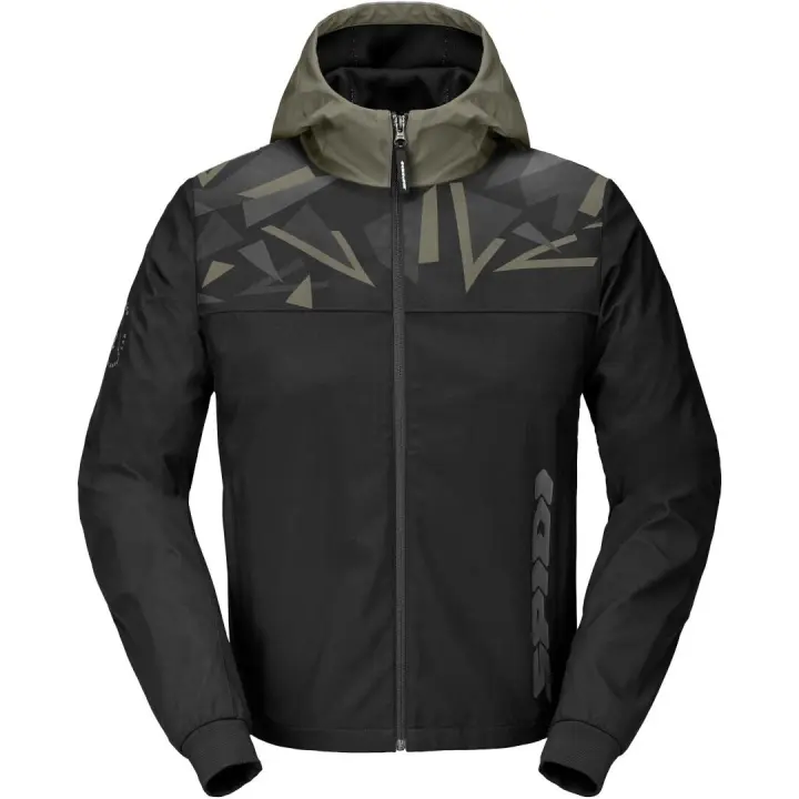 Chaqueta Spidi Hoodie Evo Sport Negro verde - 1