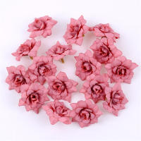 10/20Pcs Flores Artificiales De Seda Rosa 4CM Para Decoración De Hogar Bodas DIY Guirnalda De Navidad Accesorios De Regalo - details 17