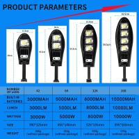 Lámpara Solar De Calle Exterior Impermeable Con Sensor De Movimiento LED Para Jardín Ángulo Ajustable Luz Solar Moderna IP65 - details 2