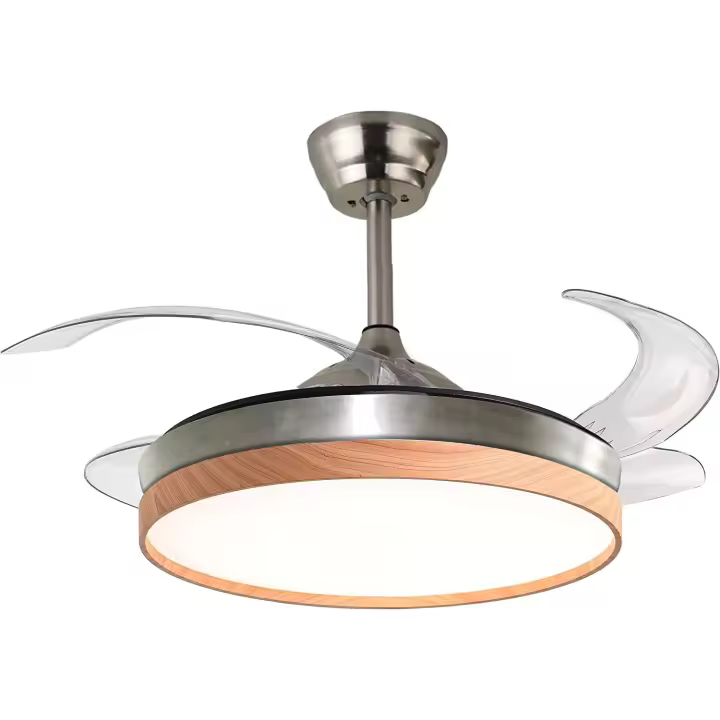 BEL AIR HOME - Ventilador de Techo COSMOS con Aspas Desplegables, Motor DC y Luz LED 36W para un Ambiente Fresco y Silencioso - 1