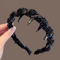 Headband De Mujer Con Borlas Cinta Para Afeitar Dientes Antideslizante Accesorio De Moda Para El Cabello Uso Casual - details 9