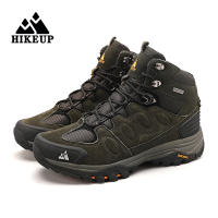 Botas De Nieve HIKEUP Para Hombres Cuero Sintético Y Peluche Deportivas De Exterior Para Senderismo Y Trekk Ing Antideslizantes Talla 40-45 Color Negro Marrón Gris Verde - details 33