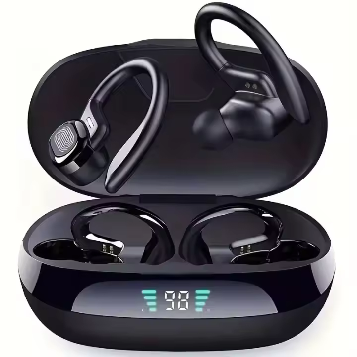 Auriculares Inalámbricos Original TWS Estilo Gancho Deportivo Estéreo HiFi Impermeables Con Micrófono Headset Para Videojuegos Y Deportes - 1