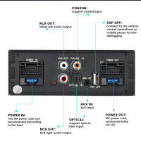 Procesador De Señal Digital Para Auto 4*50W Amplificador De Estéreo HIFI Con Radio Android Mejora Para Altavoces Automotrices TomoStrong SS-DSP4450 Negro - details 7