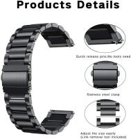 Correa De Reloj De Acero Inoxidable 22mm Para Black Shark S1 pro Smartwatch Fácil De Ajustar Correa De Pulsera Metálica Unisex - details 12