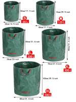 Bolsa De Hojas Caídas Para Jardín Impermeable De Algodón Sintético Para Almacenamiento Doméstico Categorización Y Recolección De Basura Ambientalmente Amigable - details 0