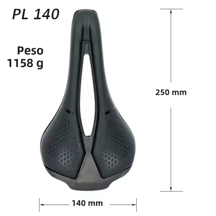 Sillín De Bicicleta De Carbono Ultrafino Elitaone 115g 250x140mm Texturizado UD Para Montaña Y Carretera Unisex - 1