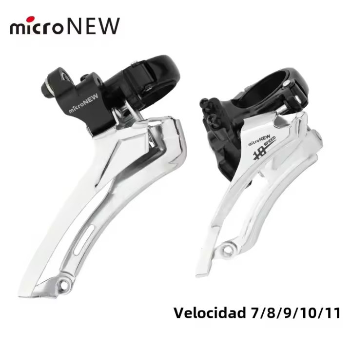 Derailleur De Frente Para Bicicleta De Carretera microNEW Universal Para Bicicleta De Montaña 8/9/10/11 Velocidades Accesorios De Aleación Duraderos Y Prácticos - 1