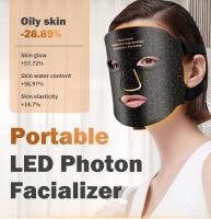 Máscara De Luz Roja LED Para Terapia De Piel Con 480 Lámparas De 4 Colores Ajustables Silicone Material Para Belleza Del Cuello Y Cuidado De La Piel - details 0