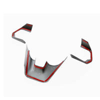 Cubierta De Volante Para Toyota Land Cruiser 300 LC300 2021-2023 Accesorios De Fibra De Carbono Plateado Adornos Internos ABS - details 7