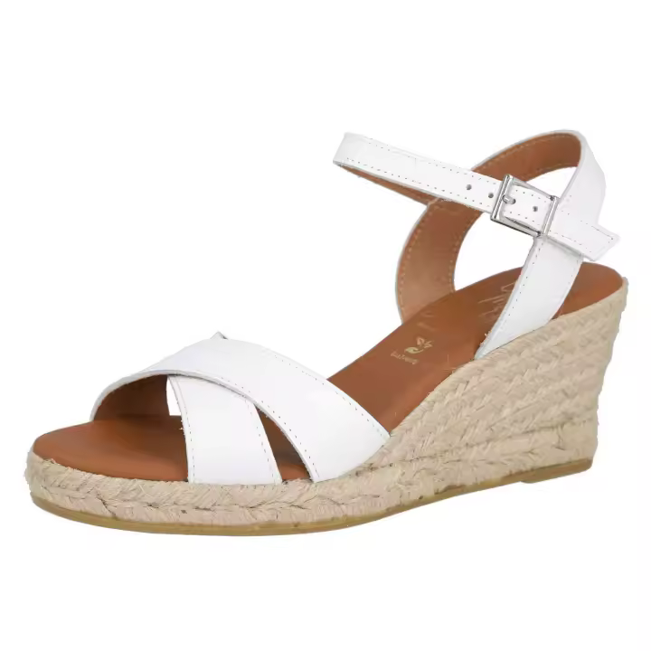 Cuñas de Esparto Oh! My Sandals Md5481 para mujer en color blanco - 1