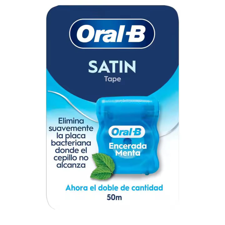 Oral-B Satin Tape Cinta Dental Menta 50 Metros - 1