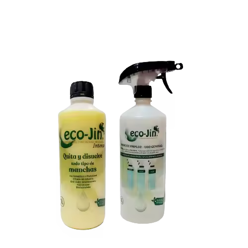 ECO JIN  Original, 1L concentrado + difusor . Limpieza perfecta sin límites ECO-JIN. Higiénizante, Bactericida, Anticalcareo, desinfectante y elimina cal. Componentes tensoactivos. - 1