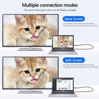 Cable USB C a HDMI 4K@60Hz, 2M Cable USB Tipo C a HDMI  Compatible con Macbook Pro 2023 Air iPad Pro/Air, iPhone 15 Plus/Pro Max, Galaxy,Surface Pro (2M) - details 2