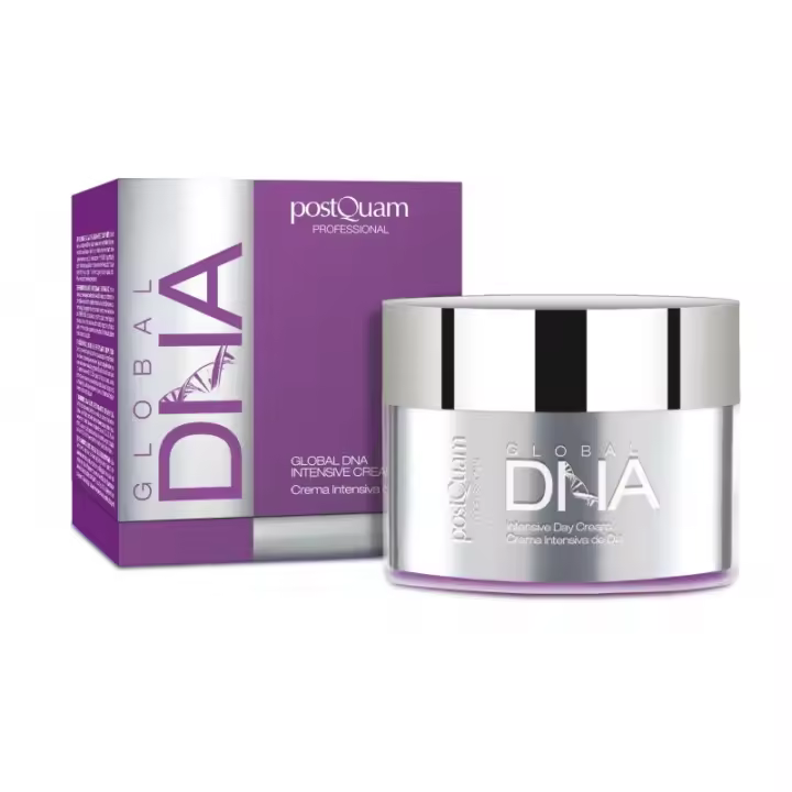 PostQuam - Crema de Día Antiedad Global DNA - Renovación Celular Hidratación Profunda - Crema Hidratante Antienvejecimiento con Smithsonite Extract, Manteca de Karité, Acido Hialuronico y Extracto Imperata Cylindrica - 50 ml - 1