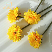 5PCS Decoración De Girasol Chrysanthemum Artificial Silken Colorido Small Daisy Arreglo Floral Para Casa Boda Estilo Girasol Gerbera - details 4