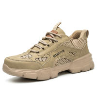 Zapatos De Seguridad Transpirables Para Hombre Mocasines De Trabajo Indestructibles Botas De Seguridad Para Mujer Antideslizantes Con Punta De Acero Estilo Deportivo Para Exteriores - details 13