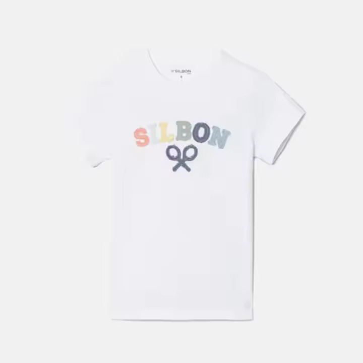 Silbon Camiseta Raqueta Media Multicolor Niño - 1