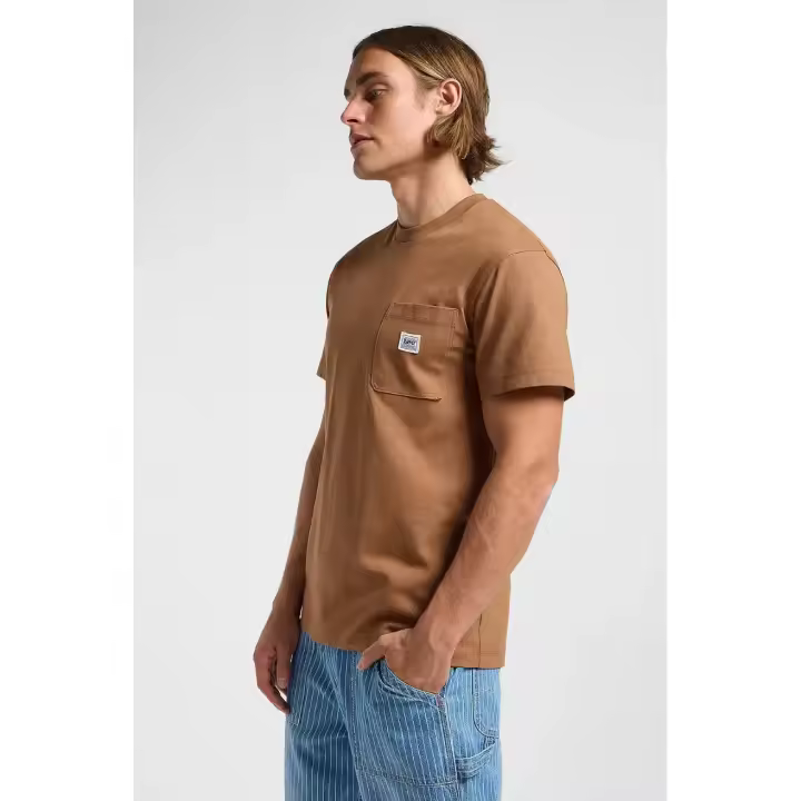 Lee Workwear Camiseta Hombre Bolsillo Marrón - 1