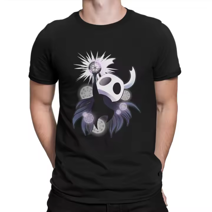 Camiseta De Algodón 100% Para Hombre Dream Nail Pin T Con Diseño Hollow Knight Manga Corta Cuello Redondo Humorística Para El Verano - 1