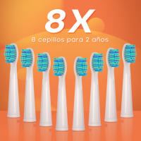 Seago cepillo de dientes eléctrico sónico, cepillo electrico con 8 cabezas, carga USB, cepillo de dientes eléctrico ultrasónicos 5 modos y temporizador, IPX7 Impermeable, para viaja (negro) - details 6
