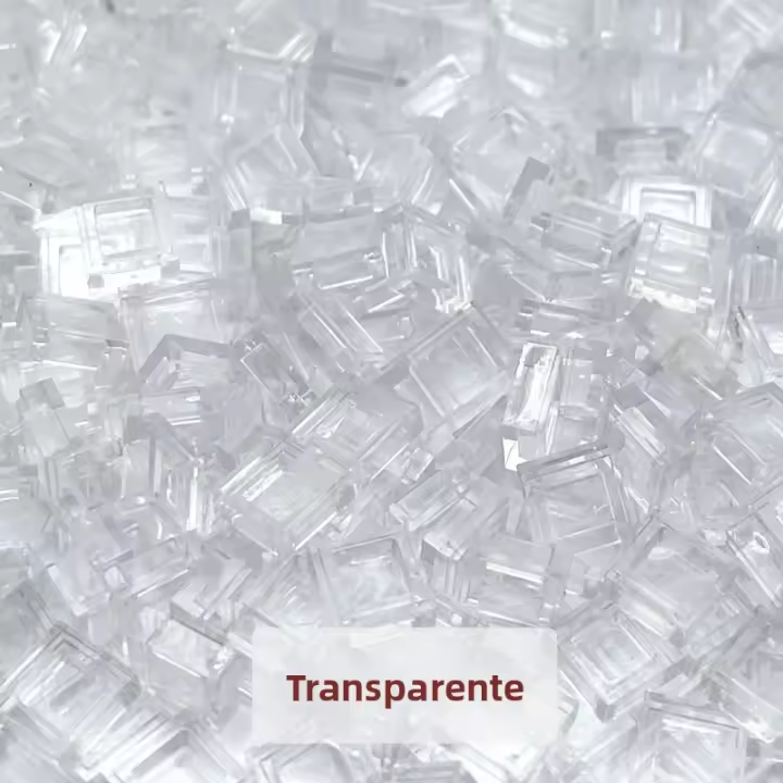 200PCS De Bloques De Construcción DIY Creativos Y Educativos Para Niños 1x1 Planos Compatibles Con 3070 Piezas De Plástico - 1