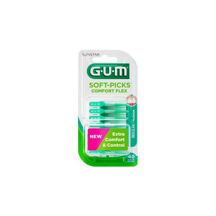 GUM SOFT PICKS COMFORT FLEX SMALL 40 U - 1