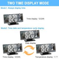 Reloj despertador LED ajustable, pantalla de hora y temperatura de 12/24 horas, alimentación por USB, adecuado para personas que duermen profundamente, para uso en el hogar y la oficina. - details 8