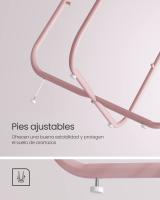 Mesa Auxiliar Redonda con Cesta de Tela - Espaciosa Mesa Lateral para Salón, Dormitorio o Mesita de Noche, Estilo Moderno, Disponible en Varios Colores - details 55