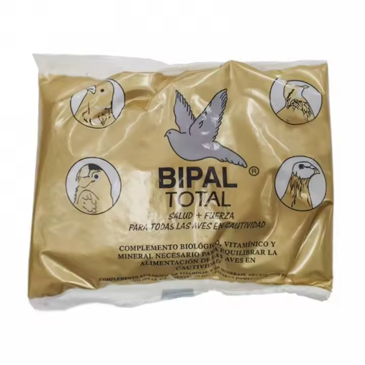 Bipal Total 500gr - Complemente Biologico, Vitaminico y Mineral para equilibra la alimentacion de las aves en cautividad - Para todo tipo de pajaros canarios, palomas, periquitos - Tegan Bipal - 1