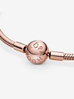 Pandora - Pulsera de Cadena de serpiente Moments - Baño de Oro Rosa de 14 K - details 2