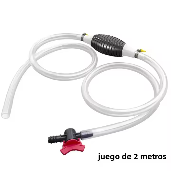 Bomba De Combustible Manual De PVC 2M Para Coche Bomba De Mano Para Gasolina Y Diesel Duradera Para Líquidos Y Gasolina Tuning - 1