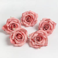 2/5Pcs Cabezas De Flores Rosa Artificiales De Seda Para Decoración De Hogar Bodas Fiestas DIY Artesanía Regalos - details 7