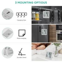 Termómetro Y Higrómetro Digital LCD Con Alarma Y Función De Iluminación Indoor Temporizador Electrónico Para El Hogar - details 2