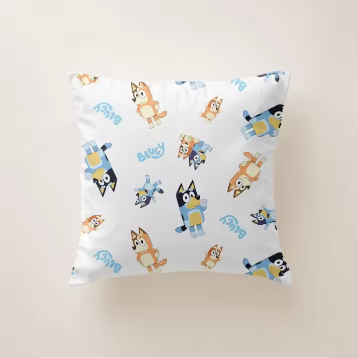 Cojín Infantil BLUEY 45x45 cm con Relleno – Funda Suave y Lavable - 1
