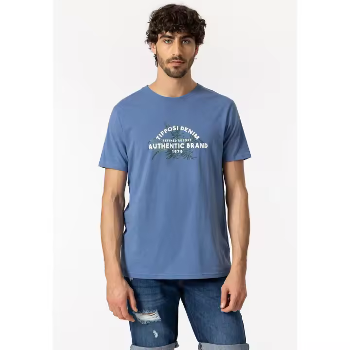 Tiffosi - Camiseta Ashton Azul 100% Algodón - 1