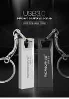 Mini Llavero De Metal USB 3.0 16GB 32GB 64GB 128GB Stick De Memoria USB Pendrive Cle USB Para Computadora Y Dispositivos Móviles - details 0