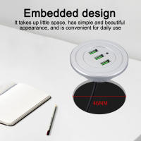 Cargador De Escritorio Con 3 Puertos USB 3 En 1 HUB Para Teléfono Móvil Accesorio De Carga Para Computadora Y Despachador De Datos - details 5