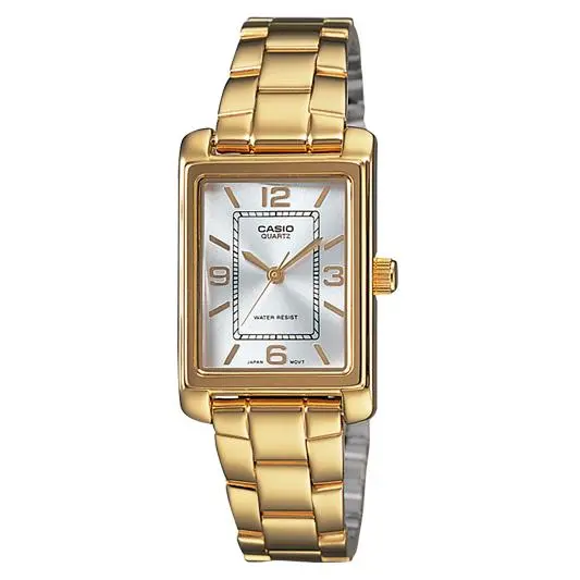 RELOJ CASIO LTP-1234PG-7AEG TIMELESS COLLECTION DE MUJER DORADO ESFERA PLATA - 1