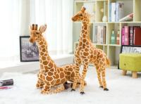 Gran Peluche De Giraffa Real Vida Juguete De Peluche De Animal Suave Para Decoración De Habitación Regalo De Cumpleaños Para Niños - details 13