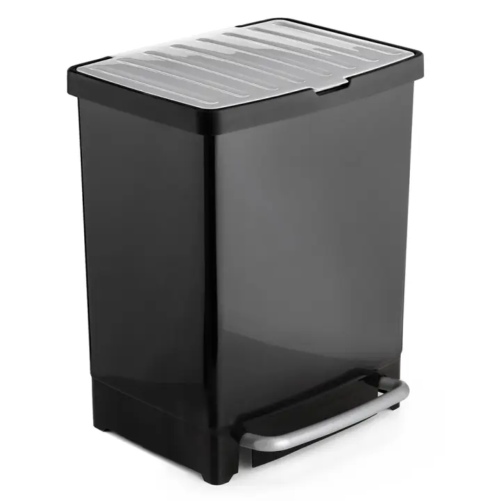 Tatay Cubo de Reciclaje 17+8 L con Pedal y Sujeta-Bolsa - 1