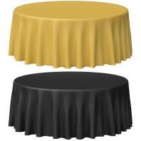 Manteles desechables de alta calidad PEVA color sólido manteles decorativos de plástico grueso, manteles decorativos para fiestas, manteles redondos, mesas redondas, ¡compre uno y llévese cinco gratis! - details 18