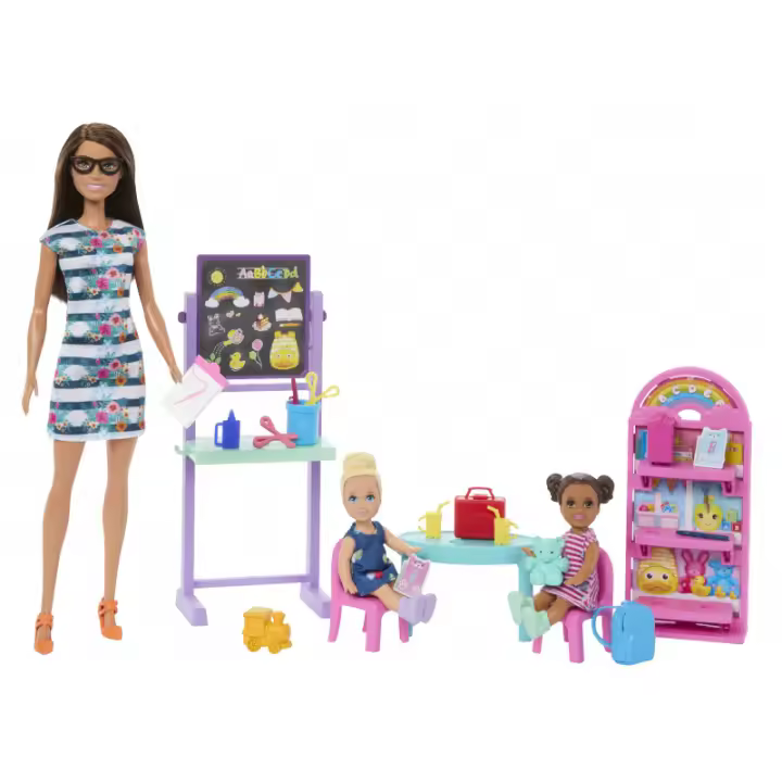 Barbie Playset Aula Preescolar (Mattel HRG85) - 1