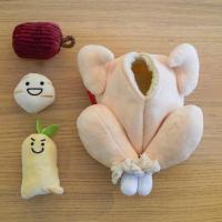 Juego De 4 Juguetes Para Perros De Tamaño Pequeño Peluche De Turkey Con Ruido Squeak Y Alimentos Escondidos Juguete Masticable Para Perros - details 2