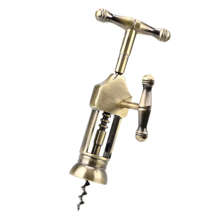 NICEYARD Abridor De Botellas De Vino De Estilo Vintage Con Soporte En Rueda Herramienta De Cocina Y Barra Ecológica Y Duradera - 1