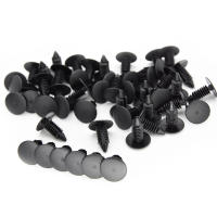 50PCS Clips De Nylon Para Automóvil Con Agujero De 8mm Retenci\u00f3n Universal Para Parachoques Y Guardabarros De Coche Tornillo Pl\u00e1stico - details 4