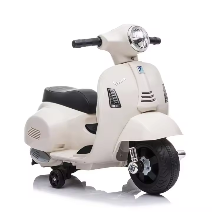 Moto mini Vespa blanca 6V 4 AH - 1 MOTOR (Pl Ociotrends 7686) - 1