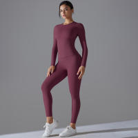 Conjunto De Yoga Deportivo Transpirable Y Estirable Con Control De La Panza Y Modelador Leggings De Glúteos Slimming Top Activo Para Gimnasio - details 46