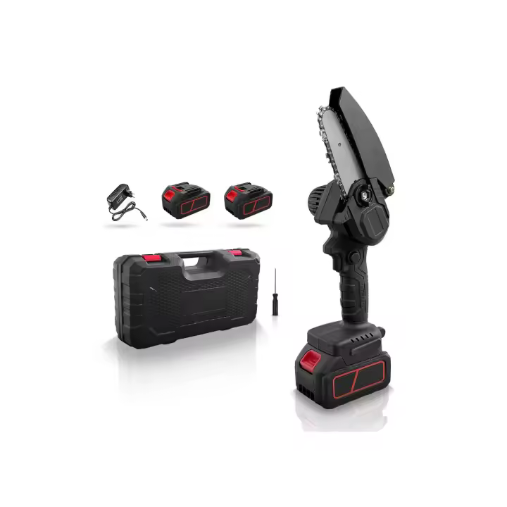 Mediawave Store Mini batería de motosierra eléctrica inalámbrica 48VF cuchilla 4 pulgadas para macetas de jardín y mejoras para el hogar Hardware herramientas eléctricas Multitools DIY herramienta inalámbrica - 1